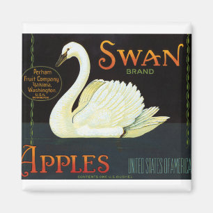 Swan Brand Apples Magneet