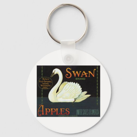 Swan Brand Apples Sleutelhanger (Voorkant)
