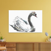 Swan Canvas Afdruk (Insitu (Woonkamer))