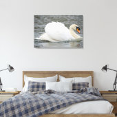 Swan Canvas Afdruk (Insitu (Slaapkamer))