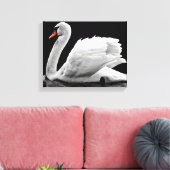 Swan Canvas Afdruk (Insitu (Woonkamer))