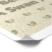 Swan Chicks In Training Poster Print (Coin)