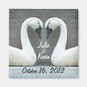 Swan Country Wedding Magnet Magneet