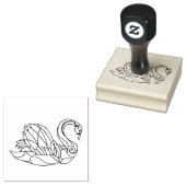 Swan Craft Stamp Rubberstempel (Gestempeld)