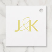 Swan Custom Wedding Bedankjes Labels (Achterkant)