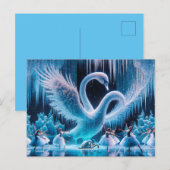 Swan Dance Briefkaart (Voorkant / Achterkant)
