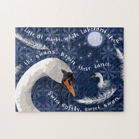 Swan Dance Jigzaag Puzzle Legpuzzel (Horizontaal)
