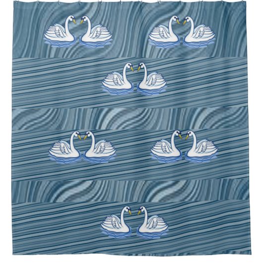 Swan de rideau de douche (Devant)