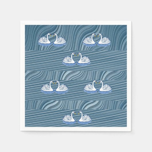 Swan de serviettes en papier (Devant)