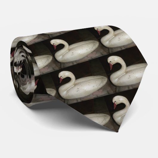 Swan Decoy Stropdas (Opgerold)