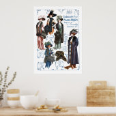 Swan & Edgar's fashionable Furs #A Poster (Keuken)