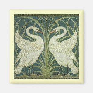 Swan en Rush Magnet Magneet