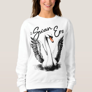Swan Era Zwart Print Trui