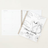 Swan et Wedding planner botanique (Devant avec enveloppe)
