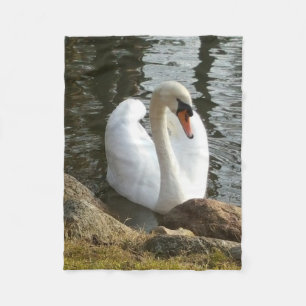 Swan Fleece Deken
