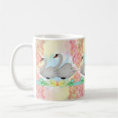 Swan Floral Mok (Links)