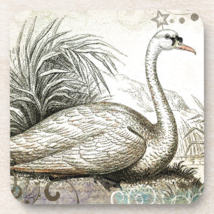 Swan Graphic Drankjes Onderzetter
