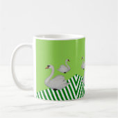 Swan Green Stripe Mok (Links)