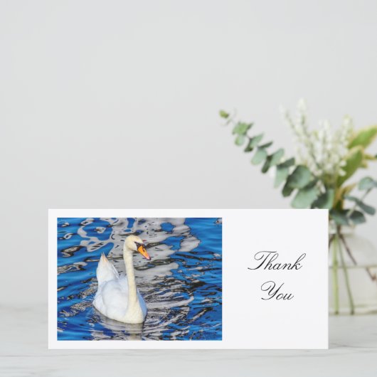 Swan - Hartelijk dank Bedankkaart (Staand voorkant)