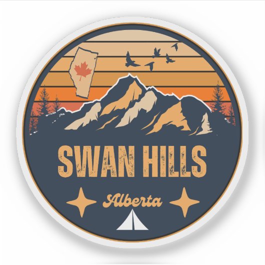 Swan Hills, Alberta Sticker (Voorkant)
