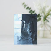 Swan Ice Sculpture, Quebec, Canada Briefkaart (Staand voorkant)