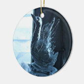 Swan Ice Sculpture, Quebec, Canada Keramisch Ornament (Links)