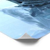 Swan Ice Sculpture, Quebec, Canada Poster (Hoek)