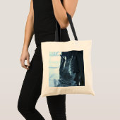 Swan Ice Sculpture, Quebec, Canada Tote Bag (Voorkant (product))