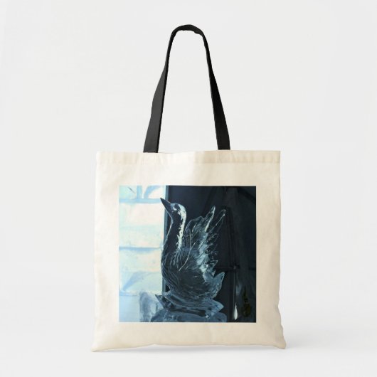 Swan Ice Sculpture, Quebec, Canada Tote Bag (Voorkant)