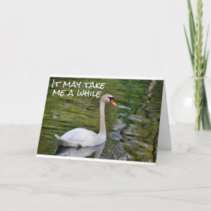 SWAN "IS OP WEG" OM TE ZEGGEN ** GELUKKIGE VERJAAR KAART
