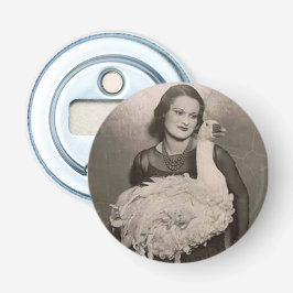 Swan Lady Button Flesopener