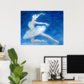 Swan Lake Ballet Art Print (Thuiskantoor)