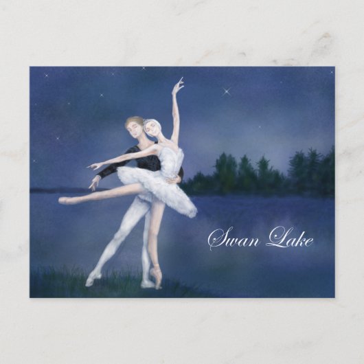 Swan Lake Briefkaart (Voorkant)