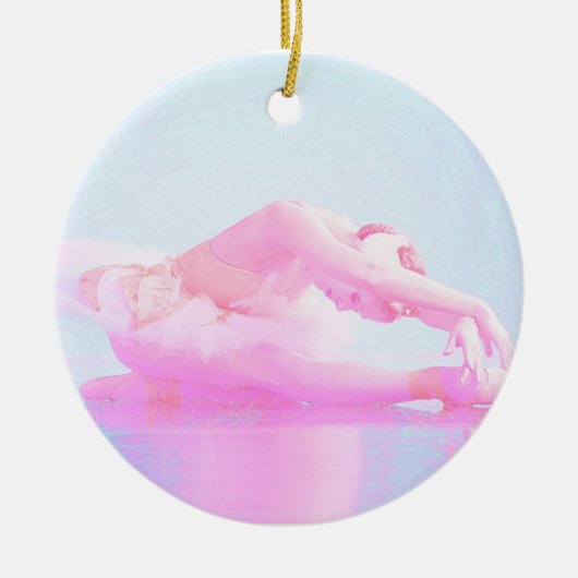 Swan Lake Keramisch Ornament (Voorkant)