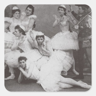 Swan Lake, Mariinsky Theater, 1895 (foto) Vierkante Sticker