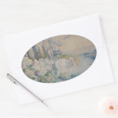 Swan Lake Ovale Sticker (Envelop)