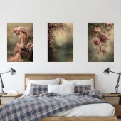Swan Lake Romance, Portrait, Bird & Floral Muurkunst Sets (Slaapkamer)