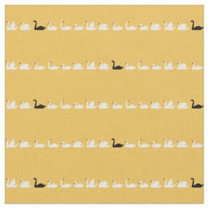 Swan Lake Small Swans Fabric Stof