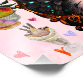 Swan lovers foto afdruk (Hoek)