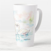 Swan Lovers - Valentine's Day Latte Mok (Rechterhoek)