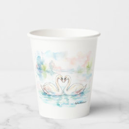 Swan Lovers - Valentine's Day Papieren Bekers