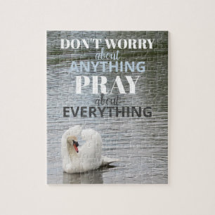 Swan maakt zich geen zorgen over Pray Legpuzzel