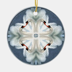 Swan Mandala Keramisch Ornament