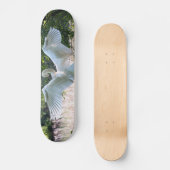 Swan met Wings Spread Skateboard (Voorkant)