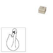 Swan Modern Stamp Rubberstempel (Gestempeld)