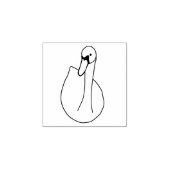 Swan Modern Stamp Rubberstempel (Afrduk)