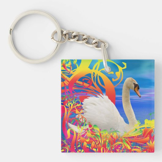 Swan Nest Sleutelhanger (Voorkant)