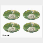 Swan Ovale Sticker (Vel)