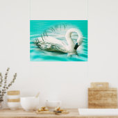 Swan Poster (Keuken)