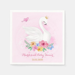 Swan Princess Baby shower Party Servet